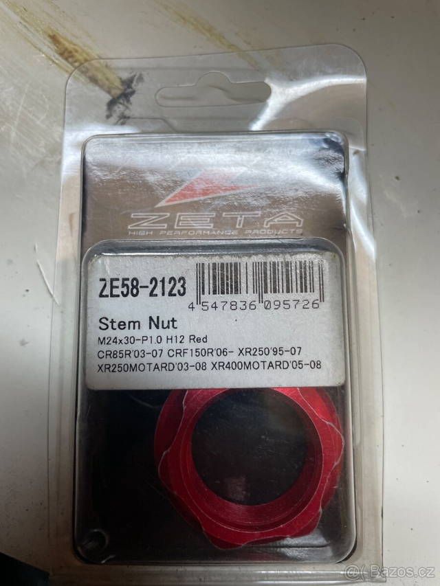 Použitá matice krku Zeta na model dle foto