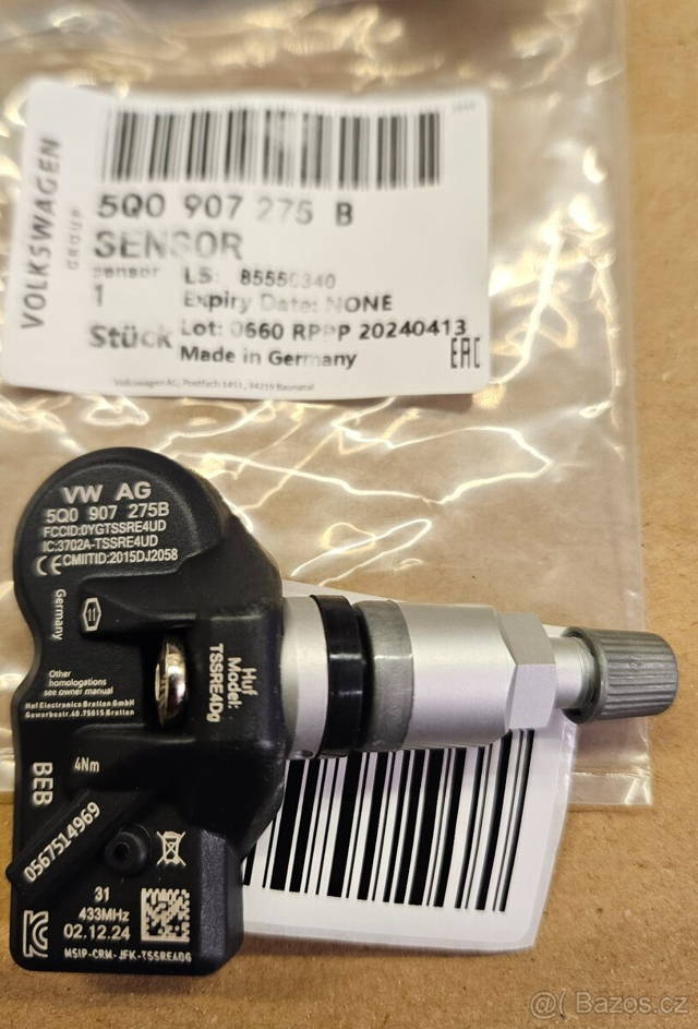 TPMS nové Škoda Kodiaq Superb VW Passat Tiguan Touran Porsch