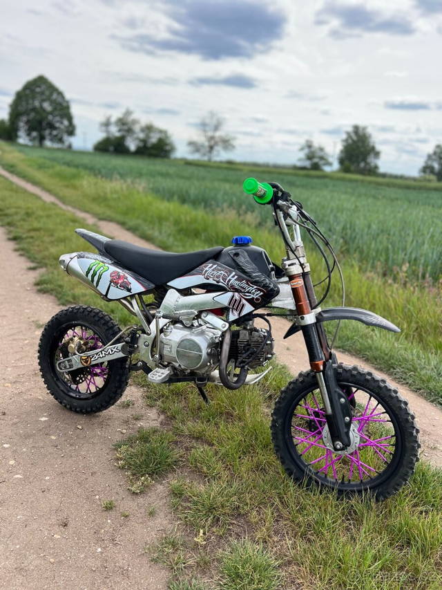 Pitbike 125 hliníkový rám kola 12/14