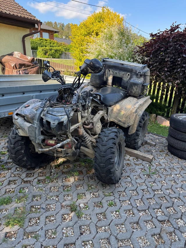 Yamaha Grizzly 700 po nehodě