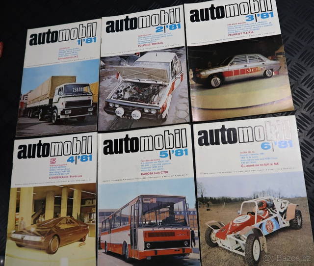 ROČNÍK 1981 ČASOPIS AUTOMOBIL