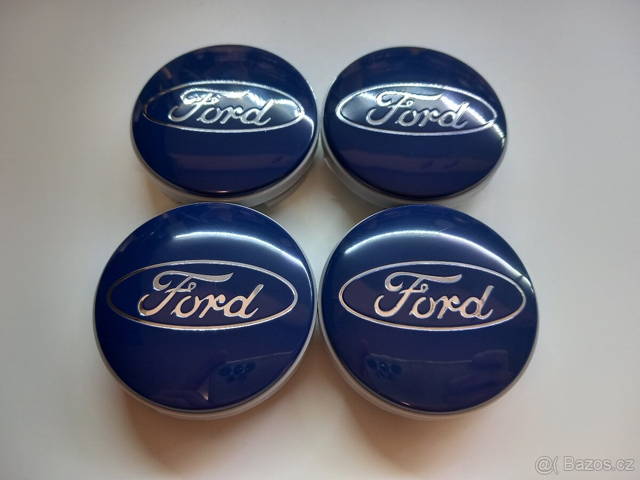 Středové krytky Ford, 54x52mm Blue
