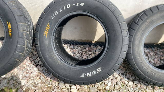 Pneumatiky na čtyřkolku SUNF r14 4 ks ze ctyrkolky can am