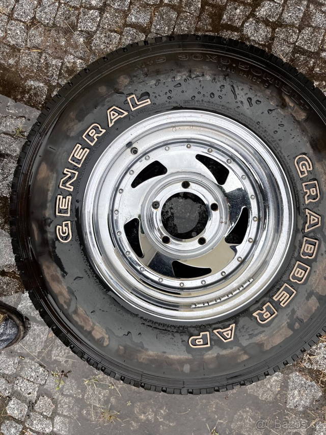 4x General Grabber AP 30x9.50 R15 LT + disky – pěkný stav