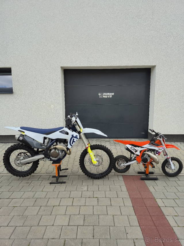 KTM SX 50 a HUSQVARNA FC 250