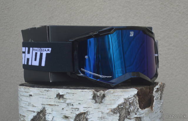 Enduro nastaviteľné okuliare modré zr. sklo shot