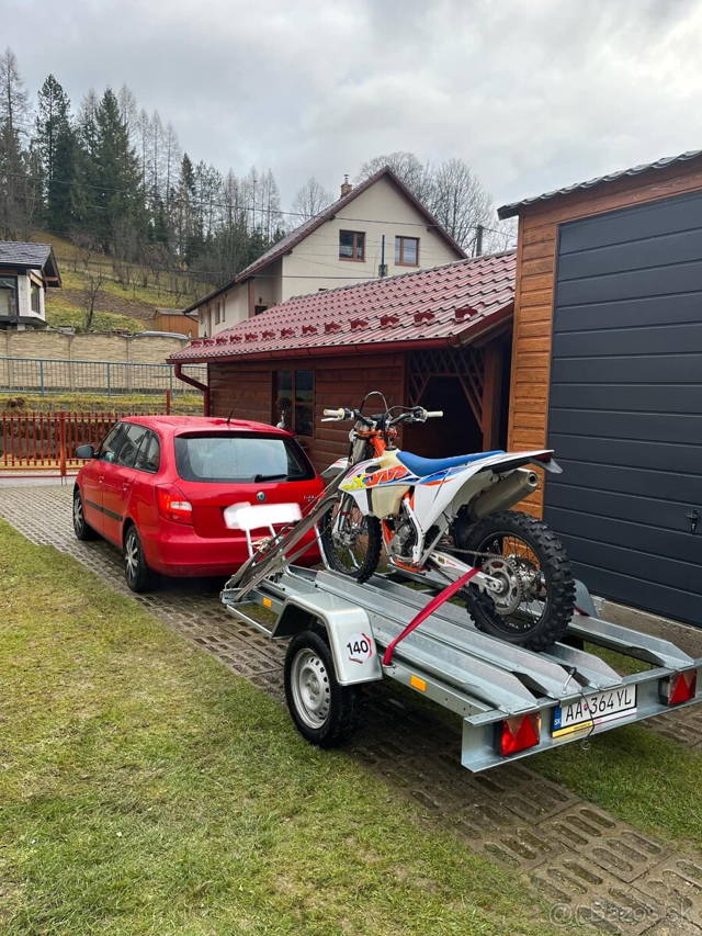 Prívesný vozik na motoku - prenájom