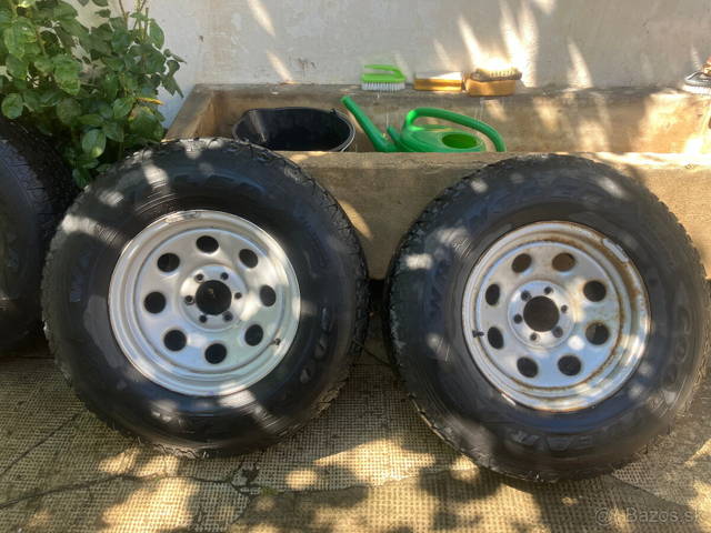 Pneumatiky + disky na offroad, veľkosť 15