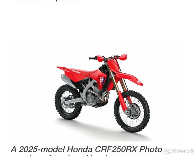 Honda crf 250rx 2025 country cross
