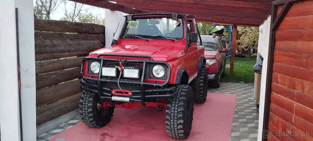 Suzuki Samurai offroad špeciál s portálovými nápravami