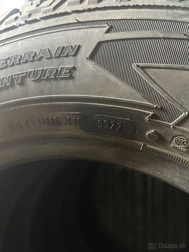 Predám 4x pneu Goodyear wrangler all terrain 265/60 r18 0922