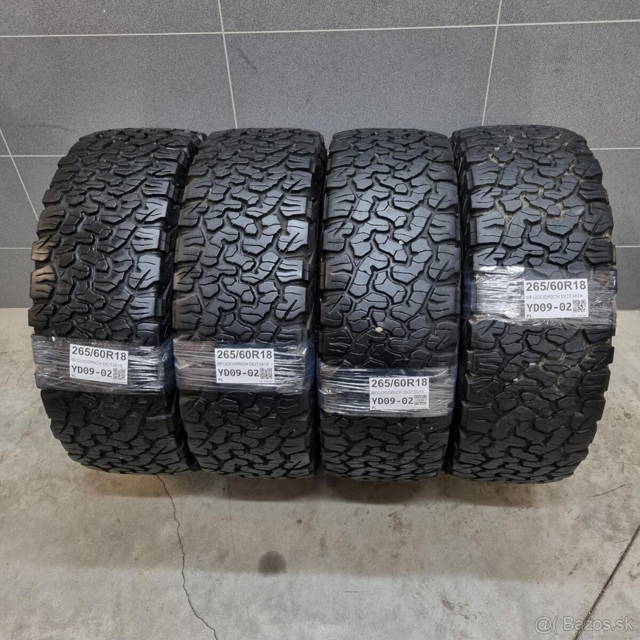 Letné offroad pneumatiky 265/60 R18 BFGOODRICH DOT3818