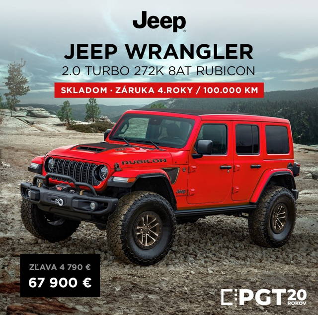 JEEP WRANGLER 2.0 Turbo 272k 8AT Rubicon
