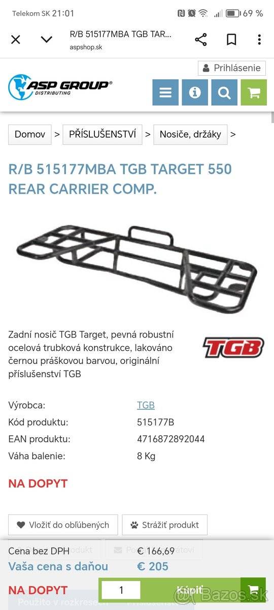 Tgb target 550-600